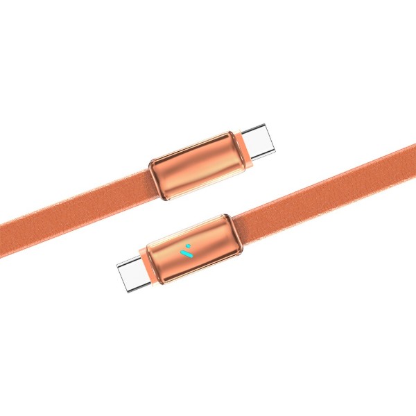 Фото - Кабель Colorway Type-C - Type-C (ultra-thin) (PD Fast Charging 100W) 5А 1м Orange (CW-CBPDCC100-OR)